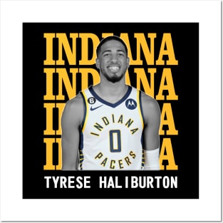 Indiana Pacers Tyrese Haliburton 0 Posters and Art